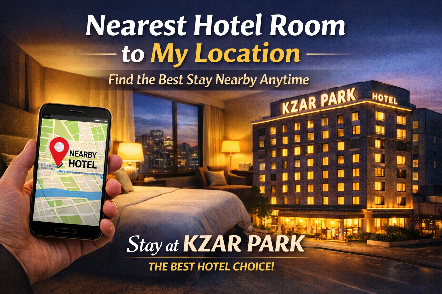 nearest hotel room to my location