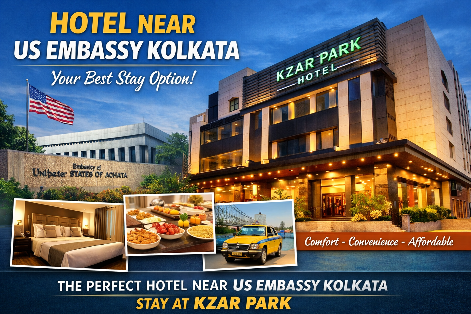 hotel near us embassy kolkata