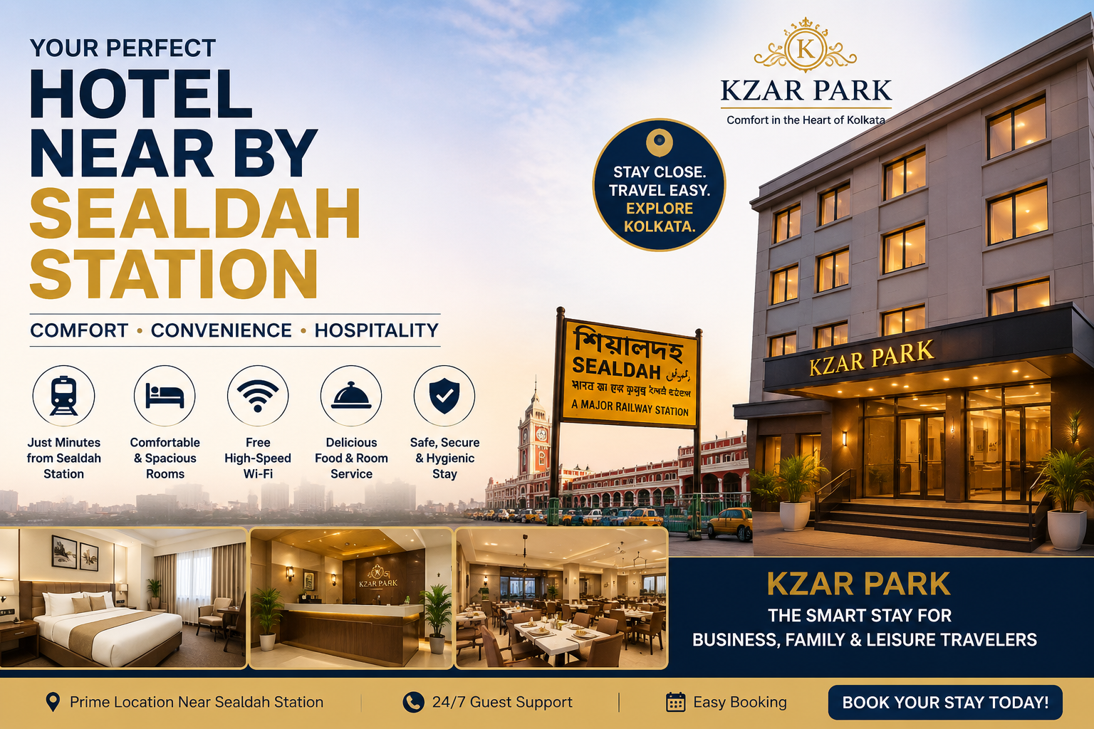 hotel near by sealdah station
