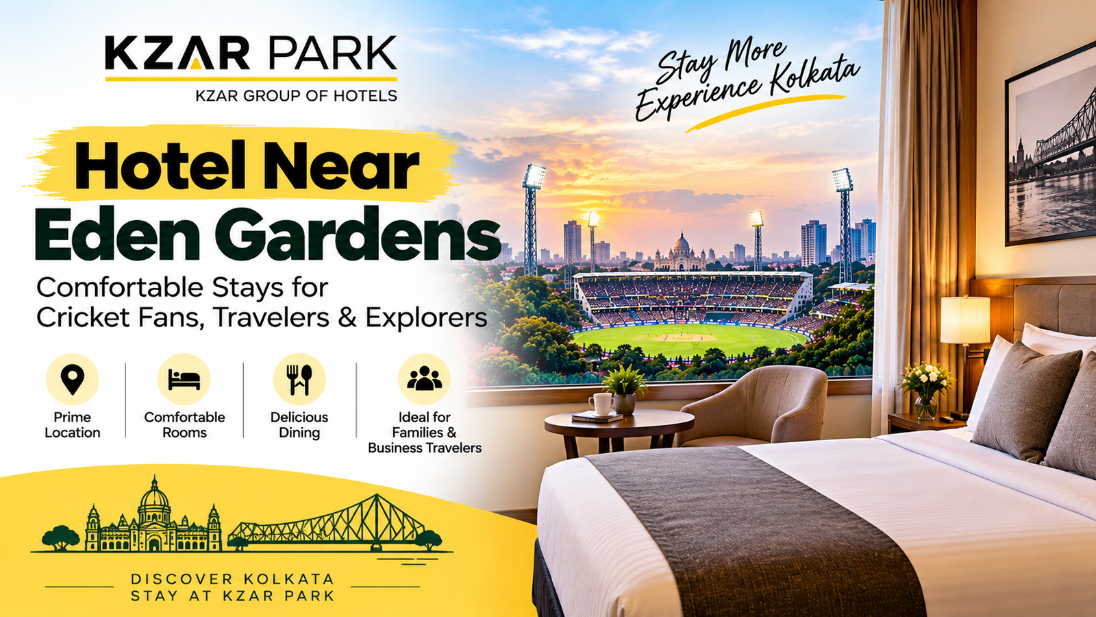 hotel near Eden Gardens